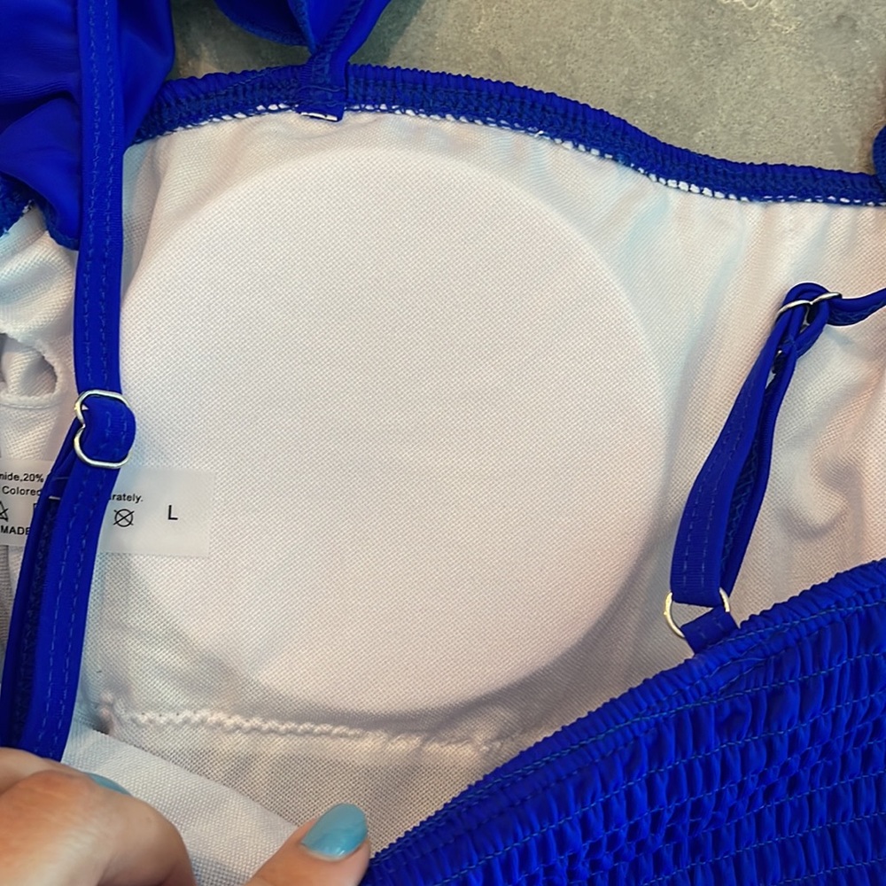 Blue bikini TOP - Picture 5 of 6